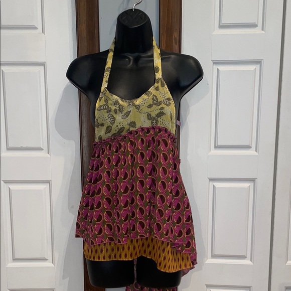 Zara Tops - Zara Multicolor Halter Tank Top